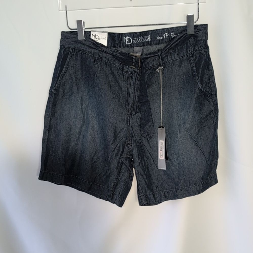 New Directions Men's Dark Blue Jean Shorts